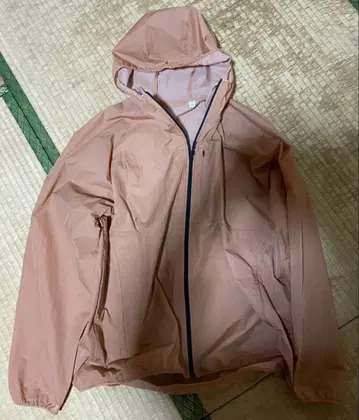 GU XL 포켓터블 라이트 나일론 블루종 나일론 후드티 오렌지