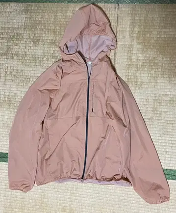 GU XL 포켓터블 라이트 나일론 블루종 나일론 후드티 오렌지