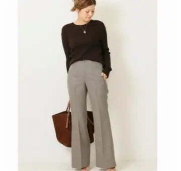 MADISONBLUE 두지엠 클라세 건클럽 체크 플레어 팬츠 00