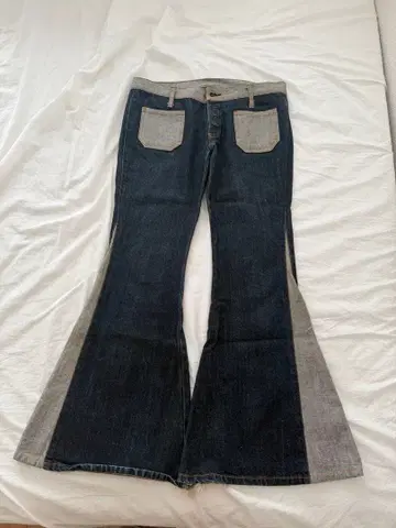 1970's 작자 불명 데님 벨보텀 트라우저