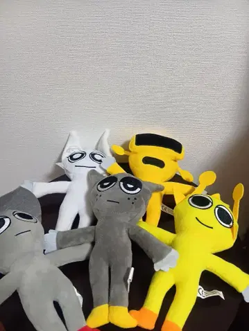 스플란키 봉제 인형 몸체 5종 세트 미사용품