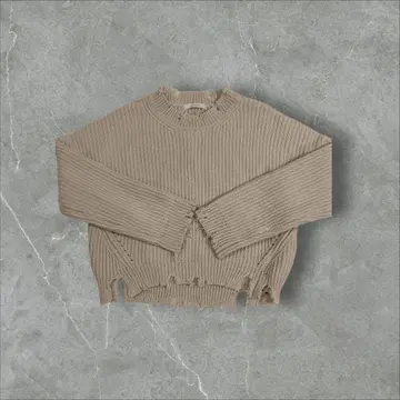 [ JEANASIS ] 데미지 니트 스웨터