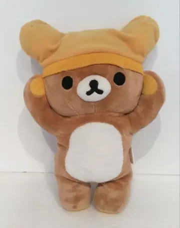 리락쿠마 모아 모아 봉제 인형 귀는 닫힘 모자 니트 모자