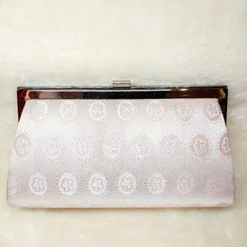 여성용 일본 의류용 백 옅은 핑크 꽃무늬 클러치백