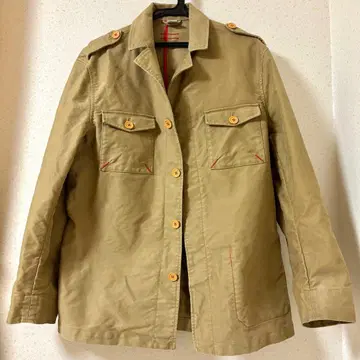 남성용 핸드메이드 자켓 카키 S 사이즈