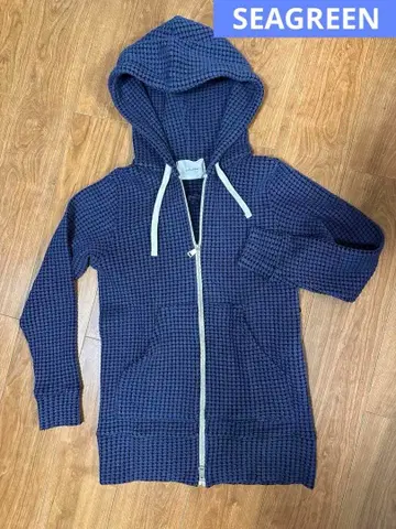 시그린 네이비 와플 후드티 새상품급