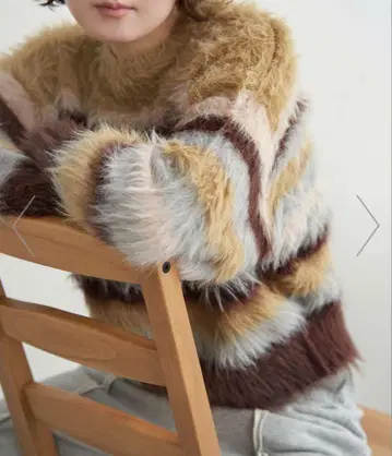 SpRay 페더 멀티 보더 니트