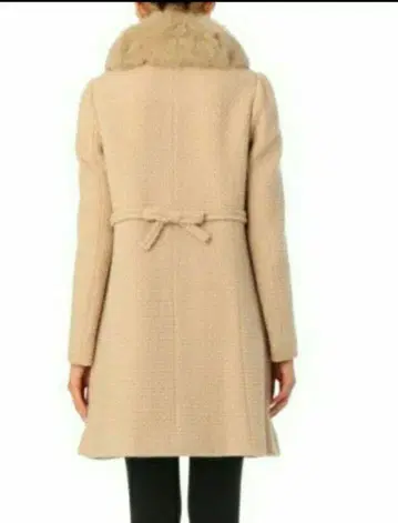 아나텔리어 Bon mercerie 퍼 달린 2way 세미 롱 코트