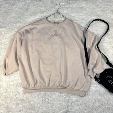 [클래식 엘프] 맨투맨 트레이닝복 속기모 베이지 XL 사이즈 빅