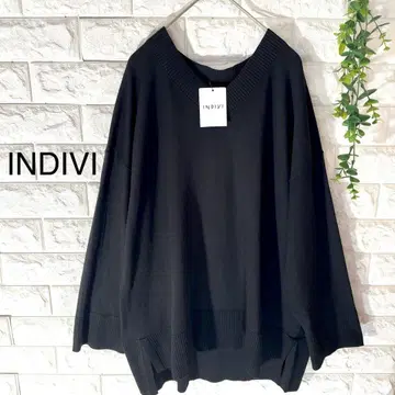 새상품 INDIVI 니트 인디비 스웨터 블랙