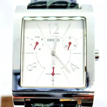 [ 새상품급 ] 세이코 루키아 스퀘어형 화이트 다이얼