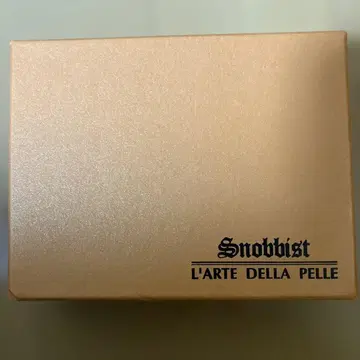 Snobbist 네이비 가죽 미니 지갑