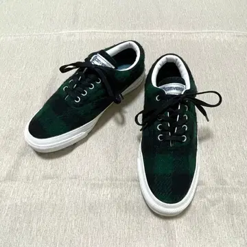 새상품급 레어 converse 타탄 체크 로우컷 스니커즈 그린