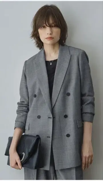 icb 울 2WAY 스트레치 더블 브레스트 자켓 새상품 미사용 4