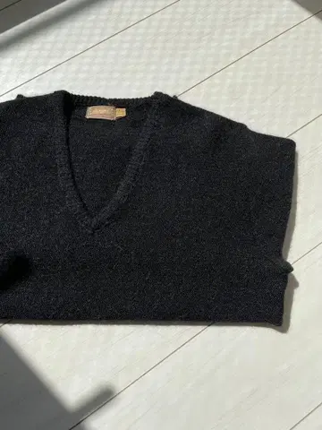 50s 블랙 모헤어 빈티지 블랙 버진 모헤어 울 스웨터 니트