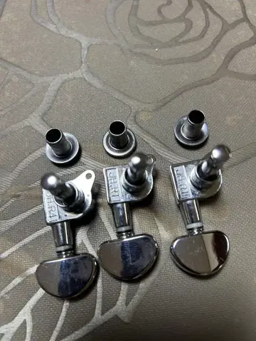 일렉 기타용 크롬 페그 6개 세트