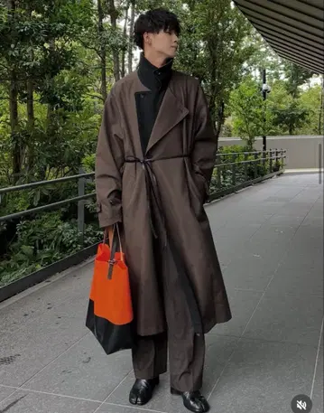 슈타인 더블 브레스티드 코트