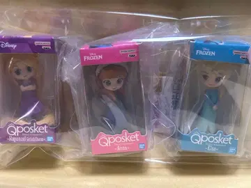 디즈니 캐릭터 Q posket 미니어처 컬렉션 3종