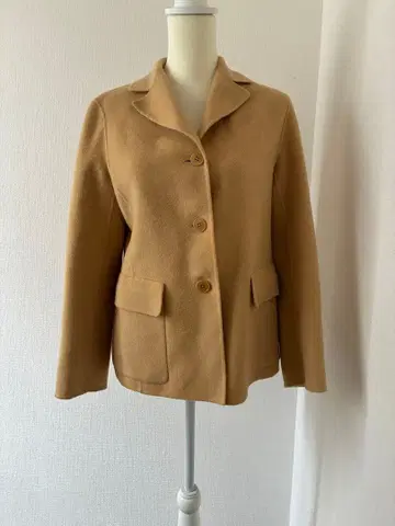 DKNY 양모 가볍고 편안한 테일러드 자켓 카멜