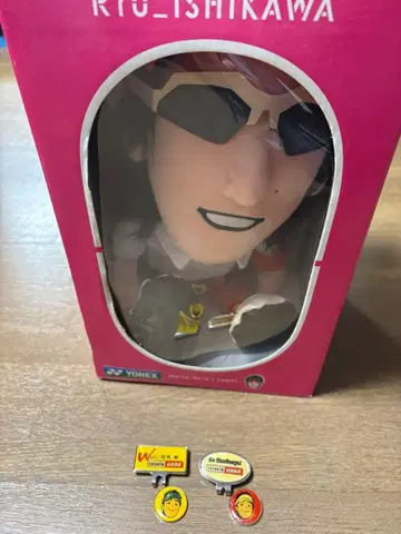 이시카와 료 군 드라이버 헤드커버, 마커 2개.