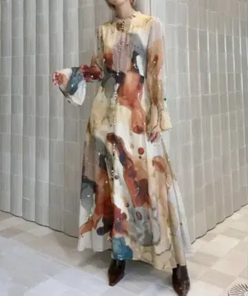 Ameri UNDRESSED AMELIA INK ART DRESS