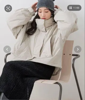 LOWRYS FARM 몬스터 숏코트 아이보리