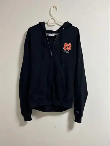 Champion 후드 맨투맨 블랙