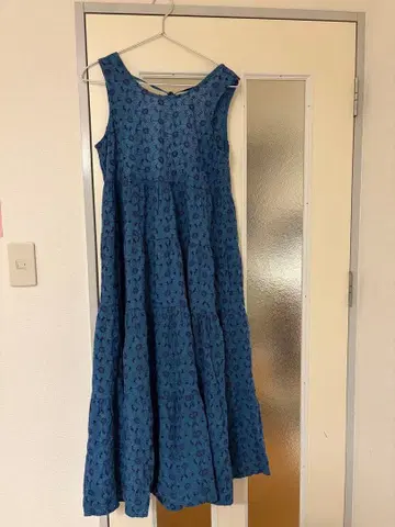 [ Emerald Motel ] 슬리브리스 원피스 블루