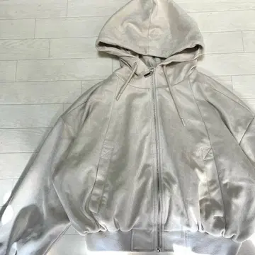 ZARA 페이크 스웨이드 크롭 후드티 후드 풀 집업 부드러운