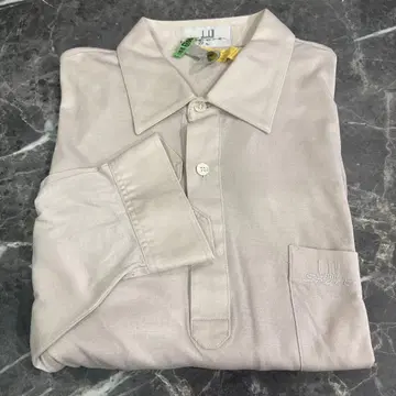 dunhill sports/긴팔 피케 셔츠 라이트 베이지/L 사이즈