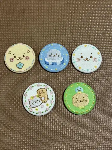 시로탄 자수 배지 5개 세트