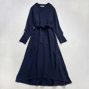 베이지 LUCEY 롱 셔츠 원피스 2 디테일 드레스 포멀