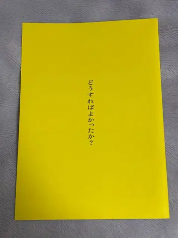 어떻게 하면 좋았을까? 팜플렛