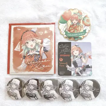 타카나시 키아라 캔뱃지 색지 코스터