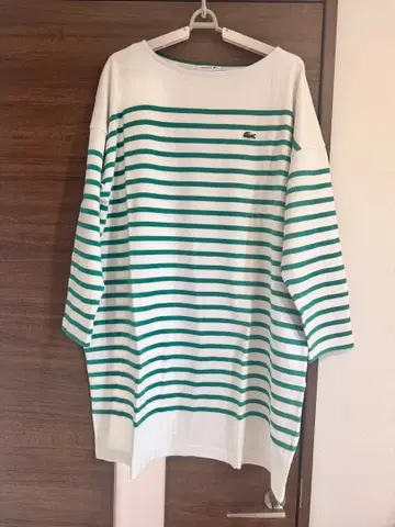 컨디션 최상 LACOSTE 패널 보더 원피스 40