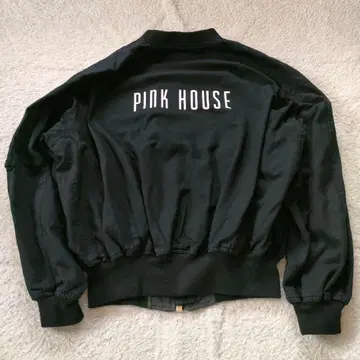 [레어] PINK HOUSE 리버서블 블루종 자켓 블랙 ma-1
