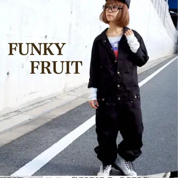 귀한 레어템 펑키 후르츠 남녀 공용 올인원 점프수트 블랙 M