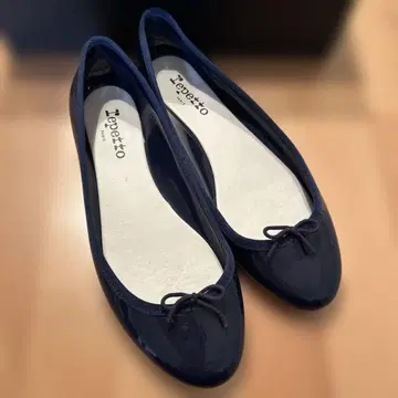 새상품급 박스 포함 레페토 네이비 발레 슈즈 레인 슈즈 39 24.7cm