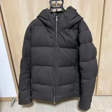 뷰티앤유스 LANATEC 후드 다운 자켓 브라운