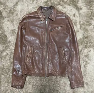 누디진 가죽 자켓 소가죽 브라운