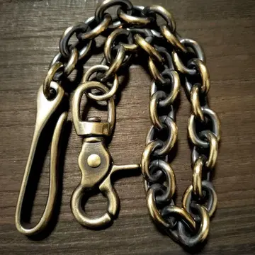 훈제 놋쇠 마루코반 15mm 지갑 체인 빈티지 낚시 바늘