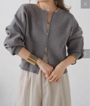 omekashi 맨투맨 라이크 지퍼 가디건 오메카시