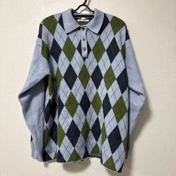 TONA:JOJUN 아가일 폴로 니트