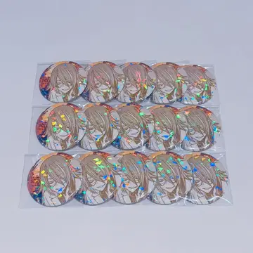 도겐안키 마즐 홀로그램 캔뱃지 호로칸 복숭아 뒷면