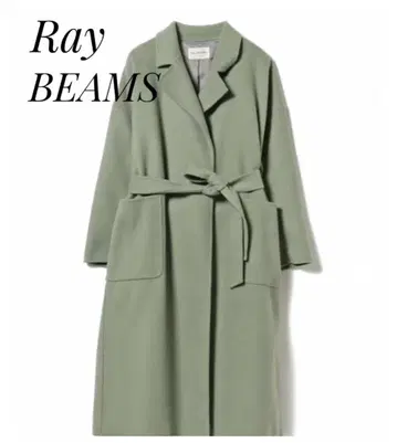 [ Ray BEAMS ] 레이빔즈 멜톤 리버 랩 코트