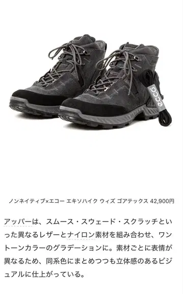 논네이티브 에코 엑스퍼트 하이크 고어텍스 그레이