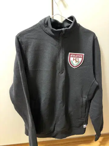 ATHLETICS 하프 지퍼 트레이닝복 다크 그레이