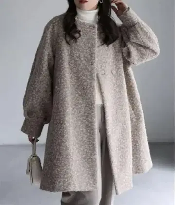 노카라 A라인 미들 코트