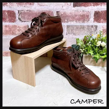 [ CAMPER 캠퍼 ] 가죽 스니커즈 숏부츠 39 새상품급 브라운