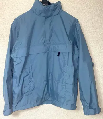 GAP 하프 지퍼 아노락 후드티 블루